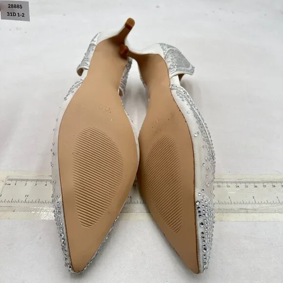 XYD Silver and Cream Heels - Picture 7 of 8